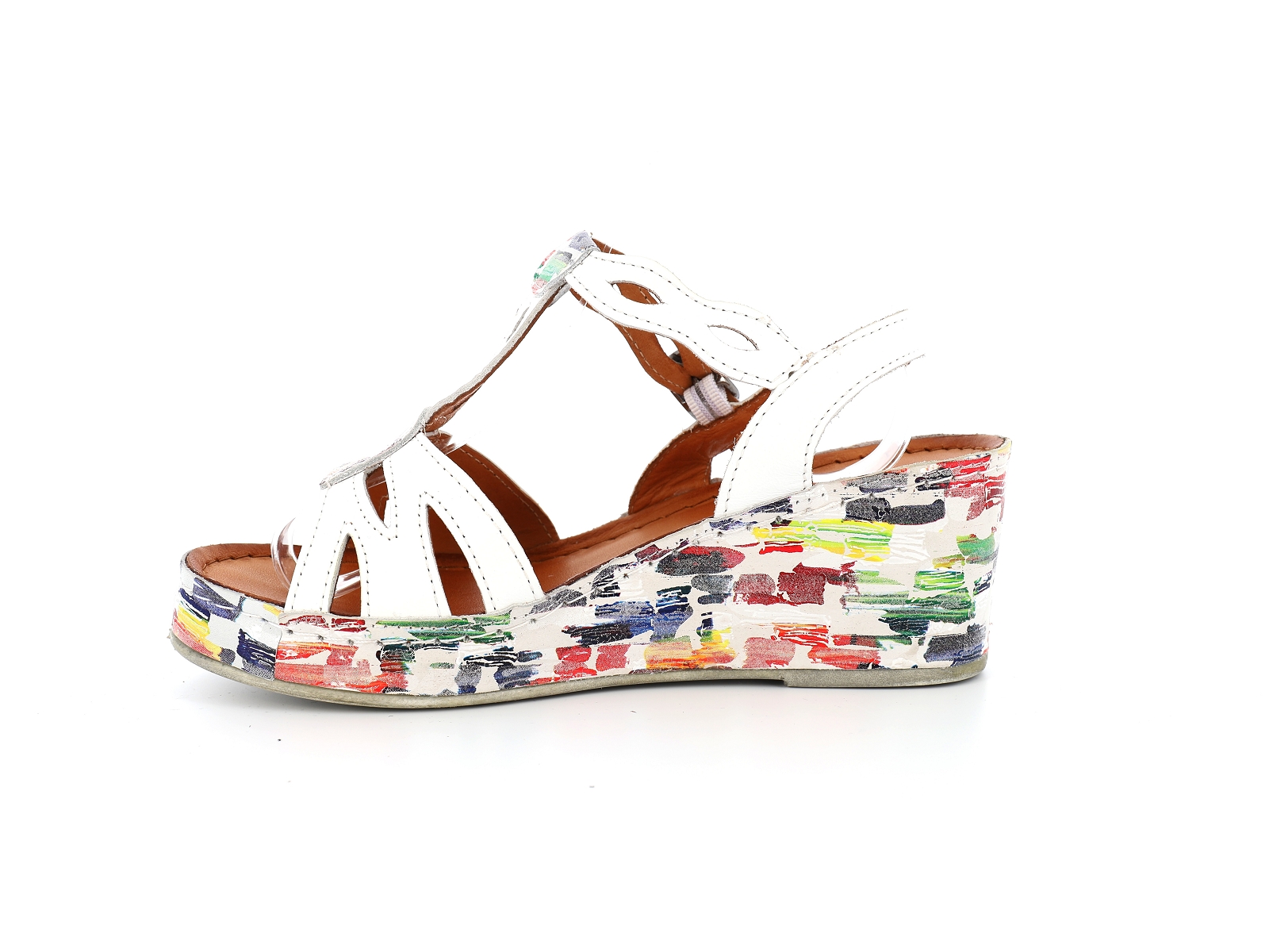 K brand-FAPOR Cuir Multi Blanc