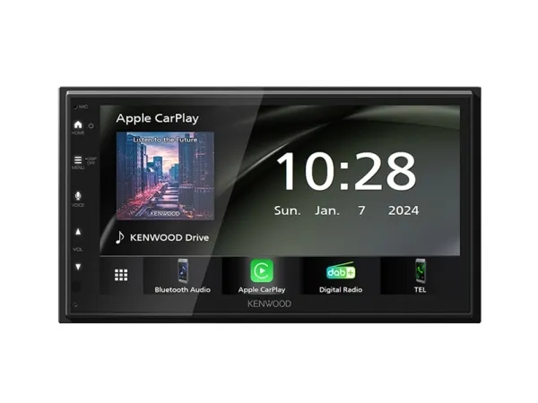Kenwood DMX6523DABS, Sort, 2 DIN, 50 W, 20 - 20000 Hz, 75 dB, 100 ohm (O)