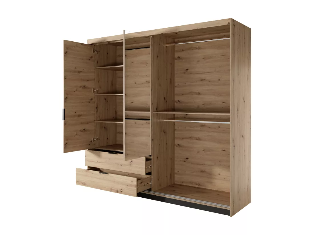 Armoire TALLY WR220 3D2D6S 220x60x211 Beige