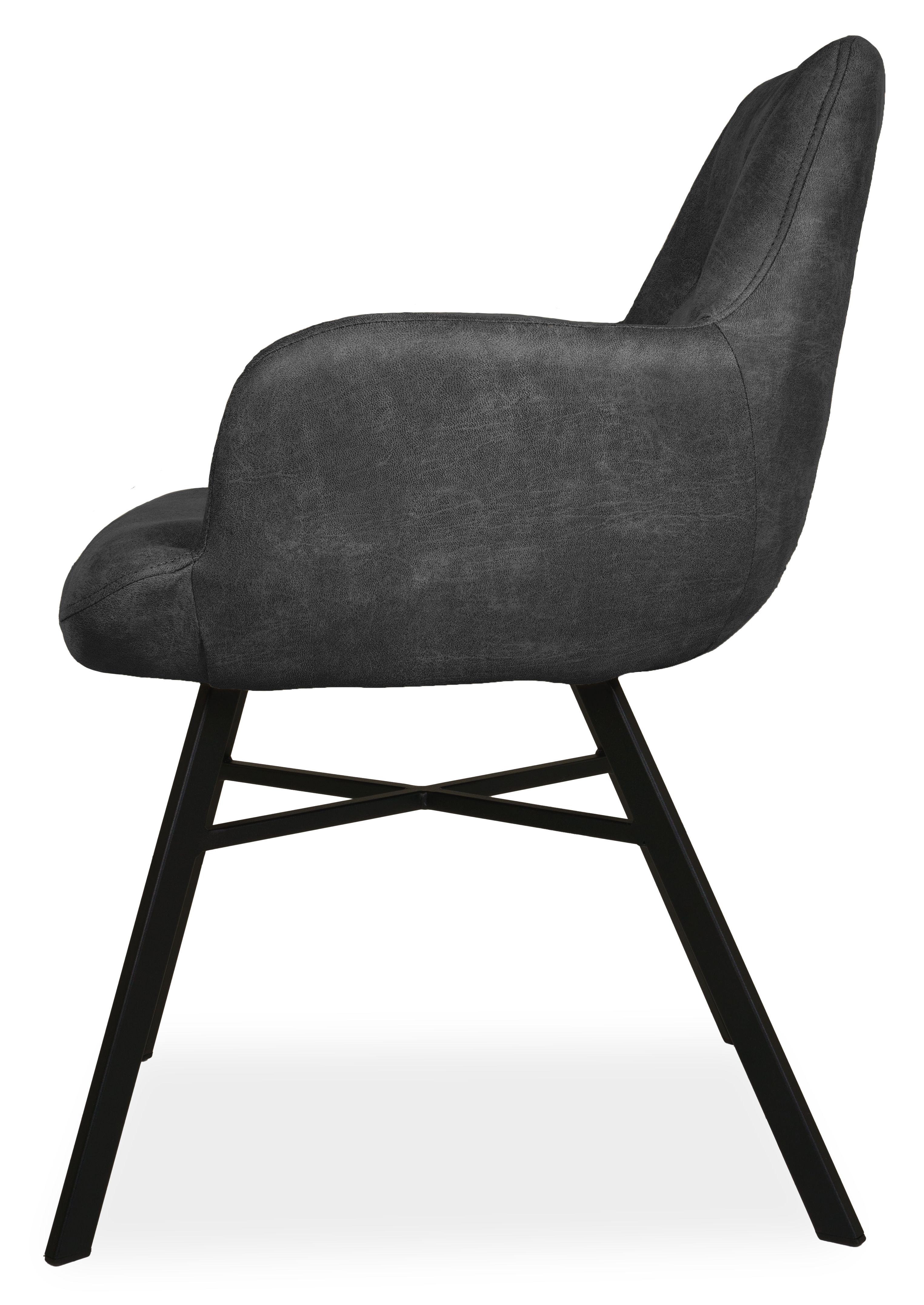 Eetkamerstoel antraciet  Susa B58 x D63 x H85 cm