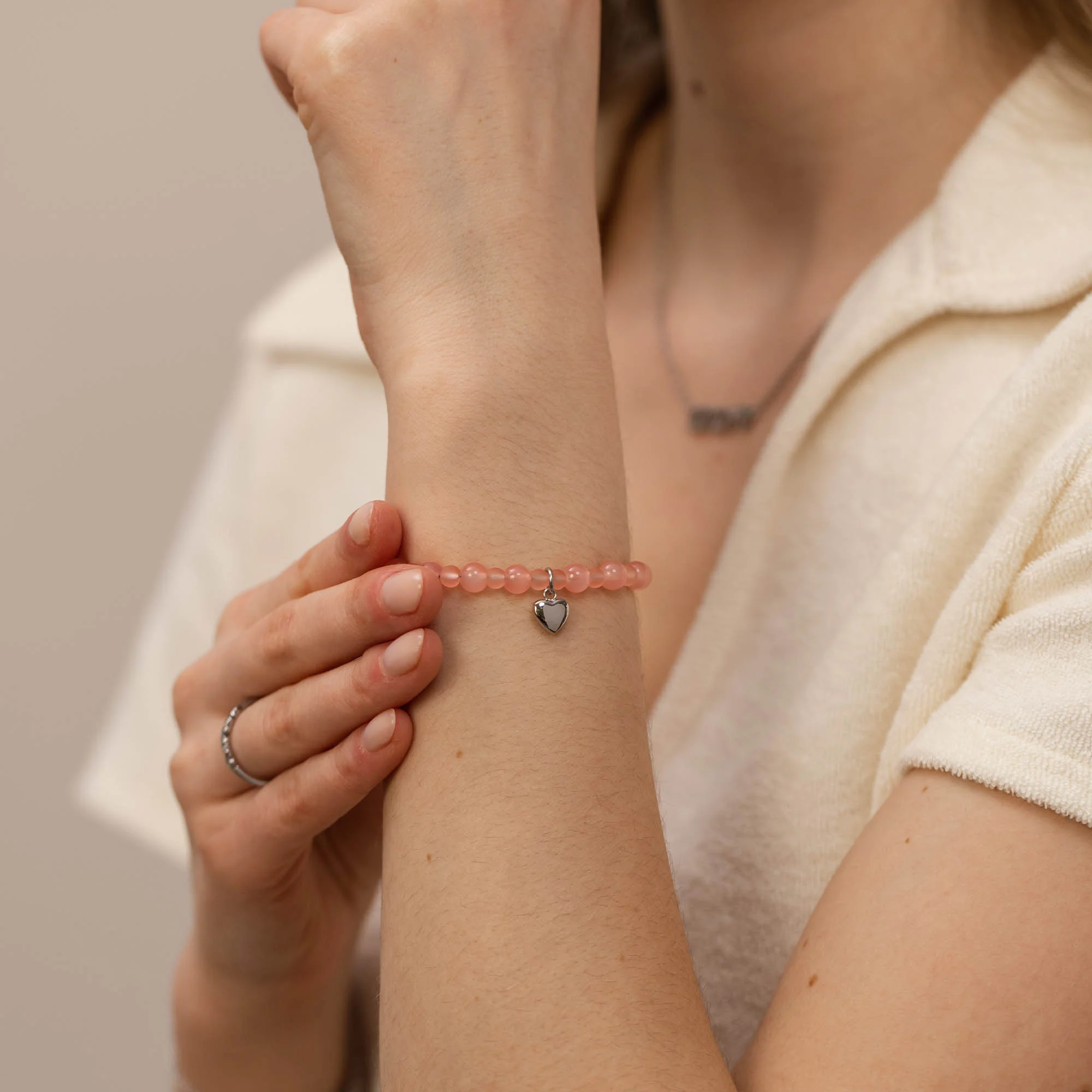 Peachy Heart Armband - PURELEI