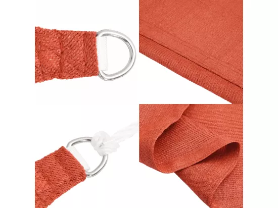 Voile d'ombrage 160 g/m² Terre cuite 4x6 m PEHD