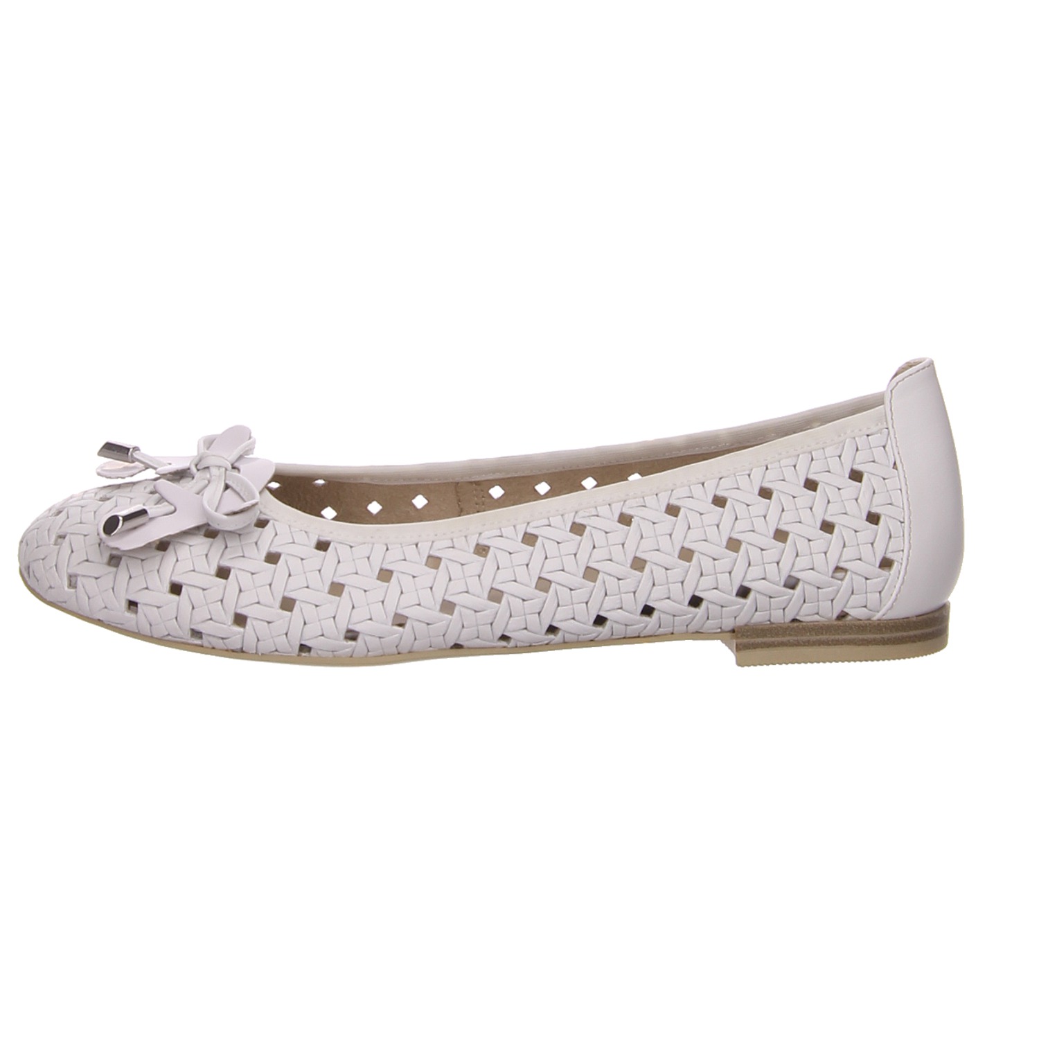 Caprice Ballerina weiß weiss/weiss kombi