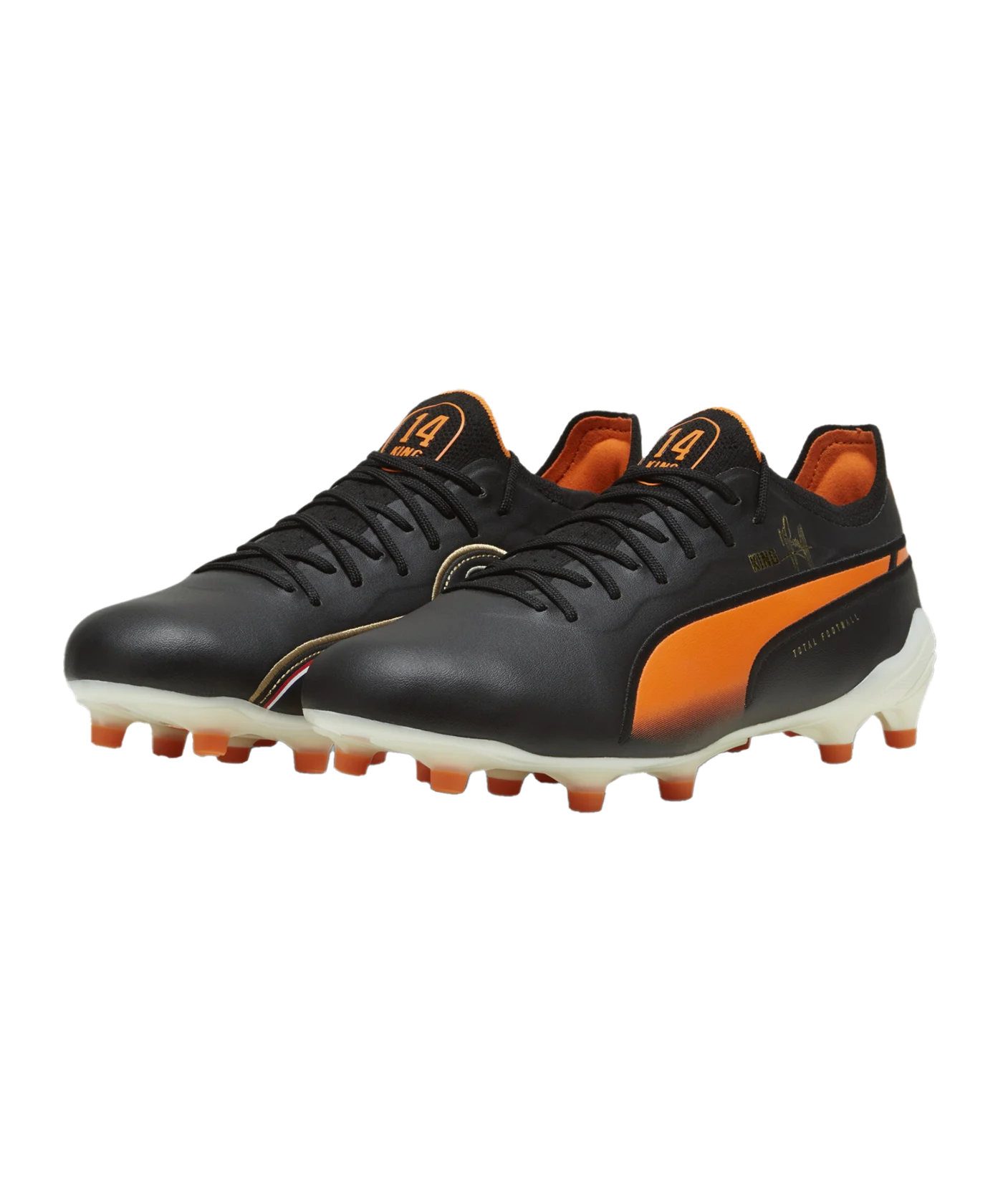 PUMA KING Ultimate Cruyff FG/AG Schwarz Weiss F01