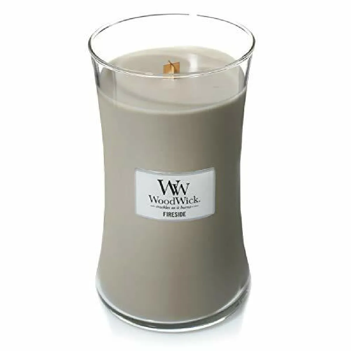 WoodWick Grande Bougie Parfumée Au Coin du Feu