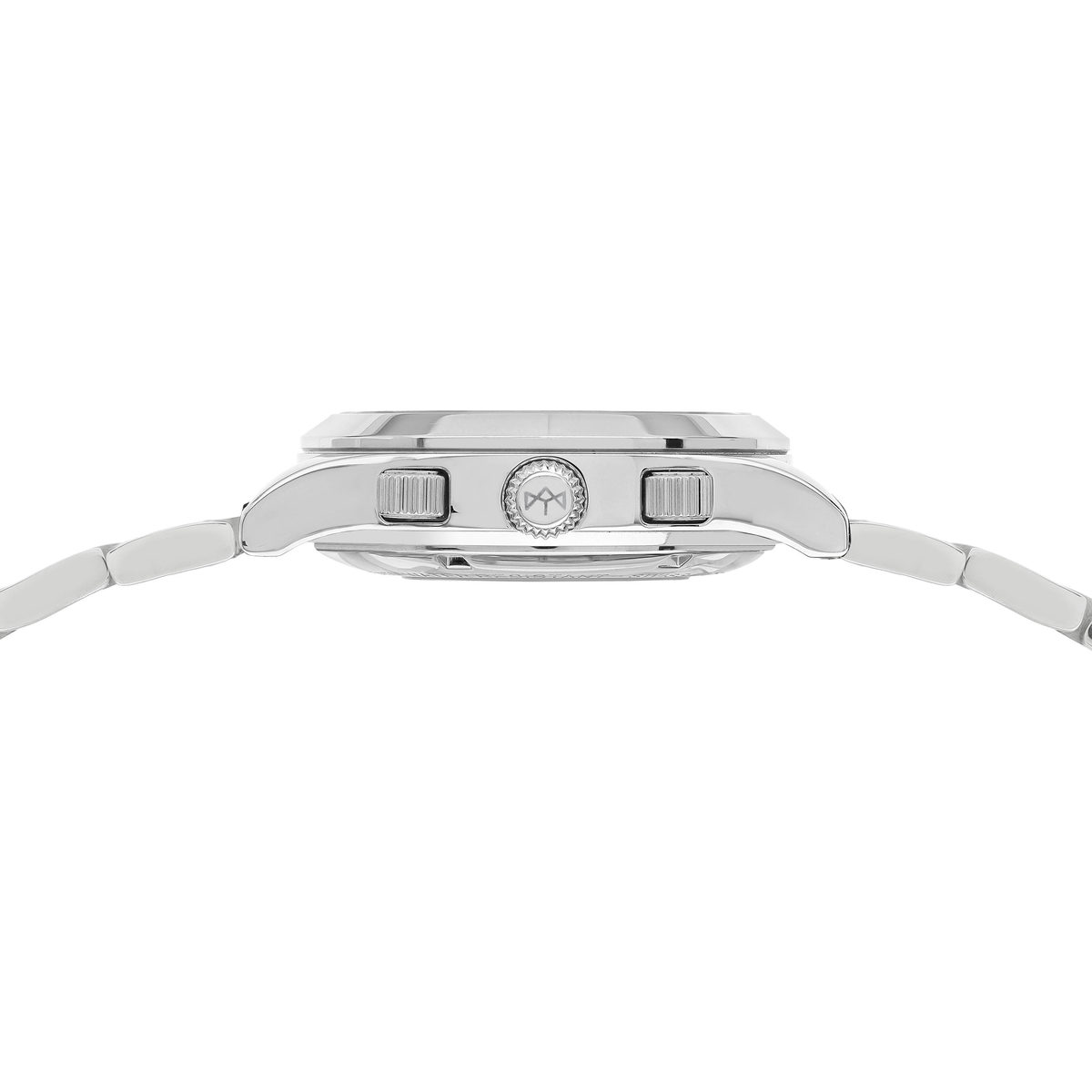 Montre MATY GM automatique chronographe cadran gris bracelet acier