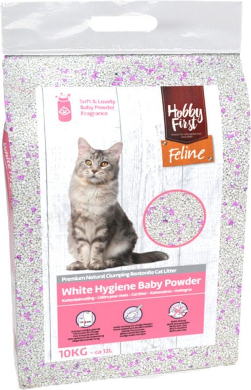 Hobby First - White Hygiene - Kattenbakvulling - 12 Liter/10 kg