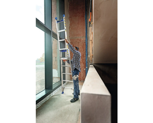 WERNER Leansafe X3 uitschuif- of trapladder, 2 x 5 sporten, werkhoogte 3,7 m