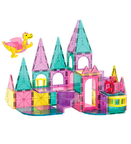 Magna-Tiles Magnets?t - 48 Dele - Castle Deluxe + MicroMAGS