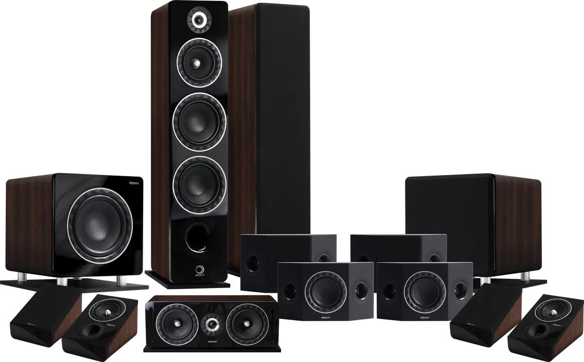 Elipson Prestige Facet HCS 24F 7.2.4  Noyer Packs enceintes grand spectacle