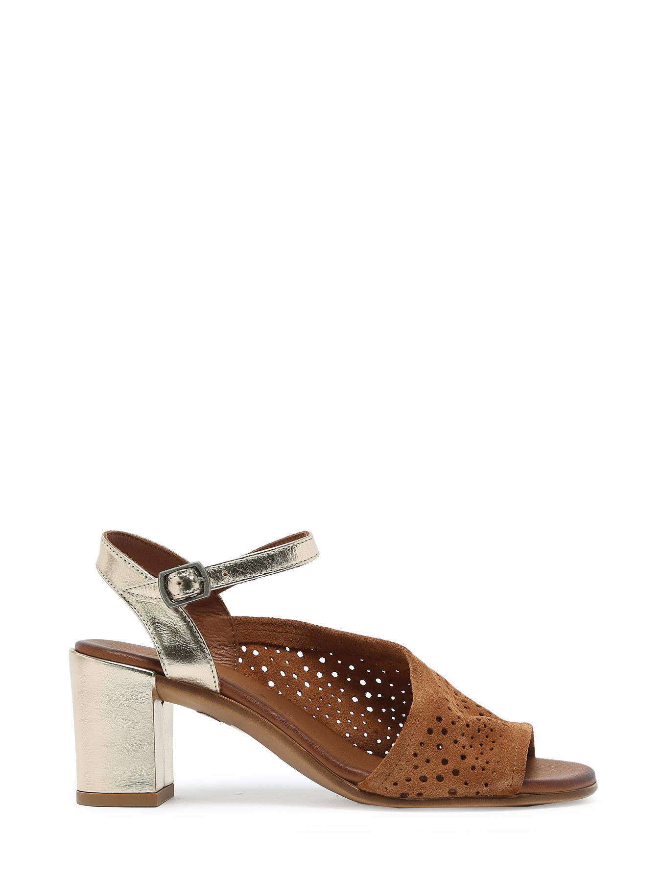 Sandales  talon California en cuir LUNE ET L'AUTRE