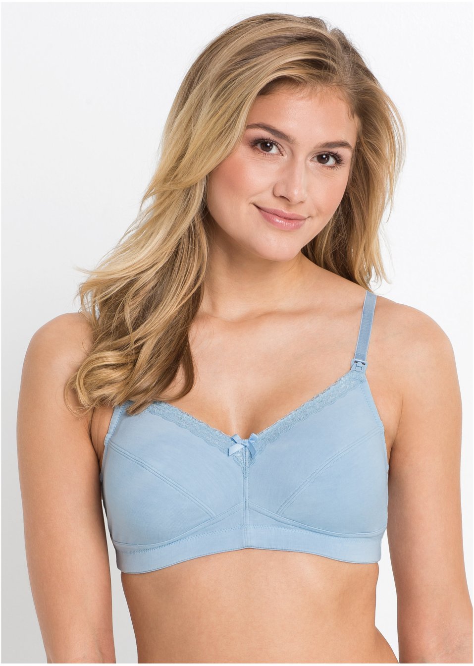 Lot de 3 soutiens-gorge d'allaitement sans armatures en coton