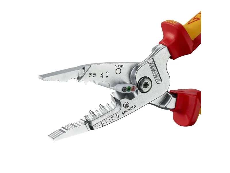Knipex 13 76 200 ME, Beskyttende isolering, 290 g, Rød, Rustfrit stål, Gul