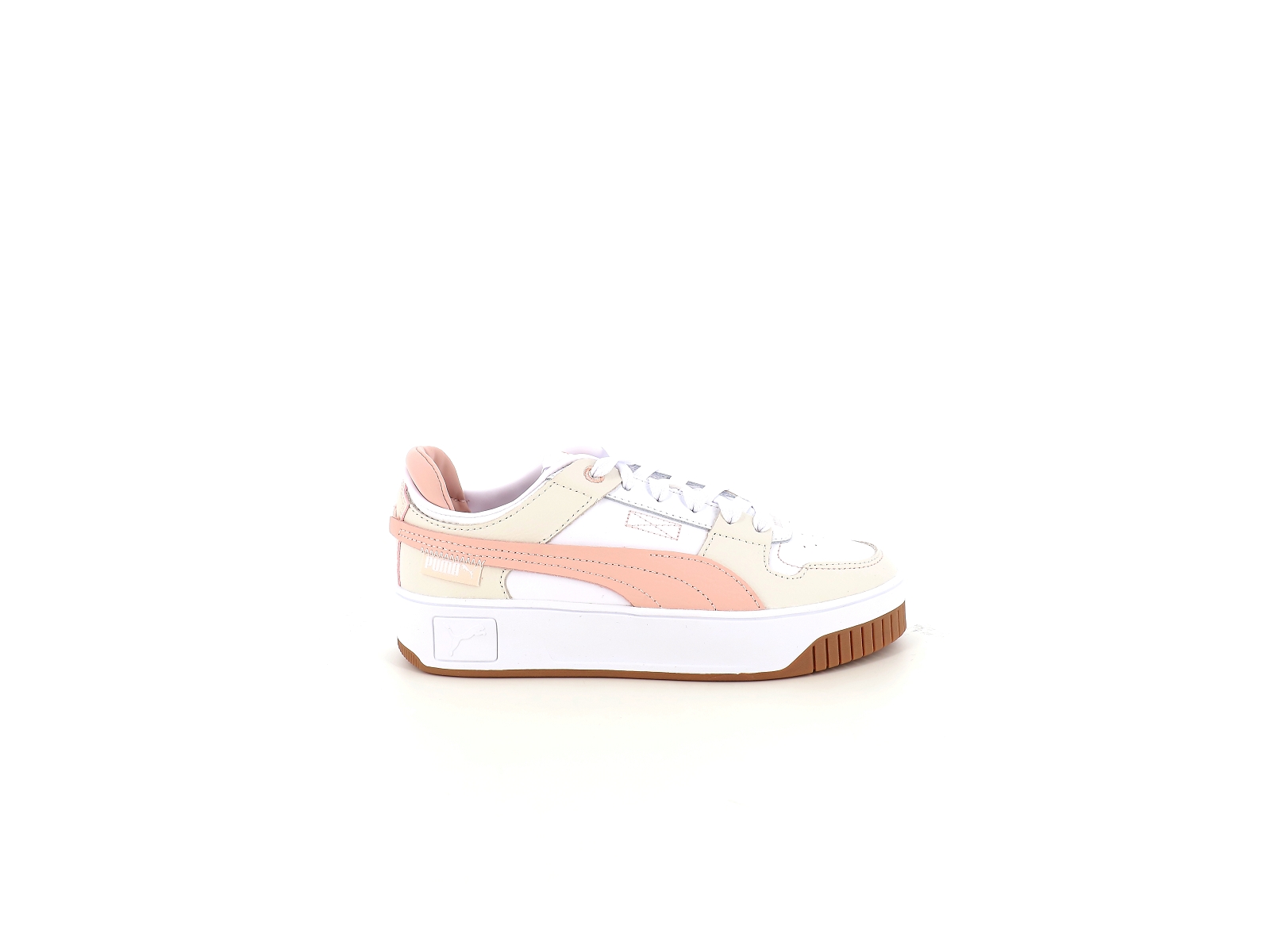 Puma-392338 Matières combinées Blanc Beige