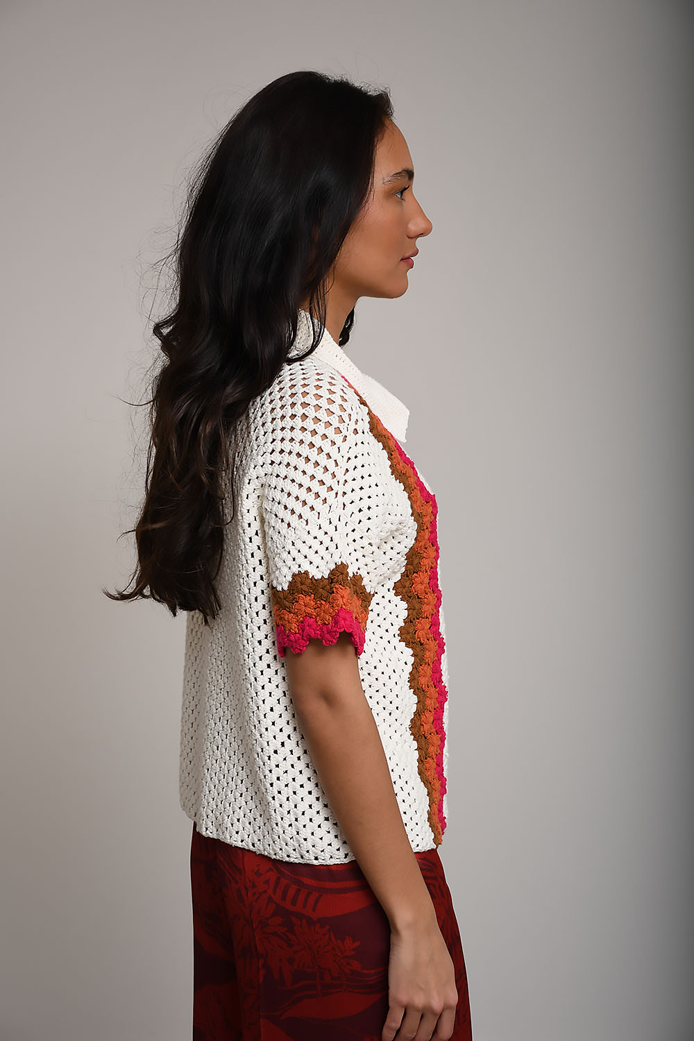 Glycine knitted cotton gilet