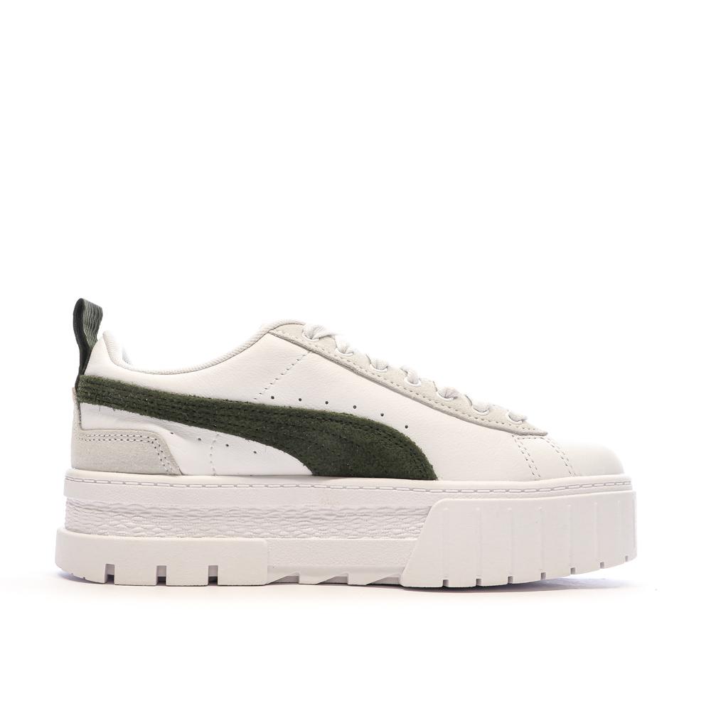 Puma Baskets Blanches/Vert Femme Puma Mayze