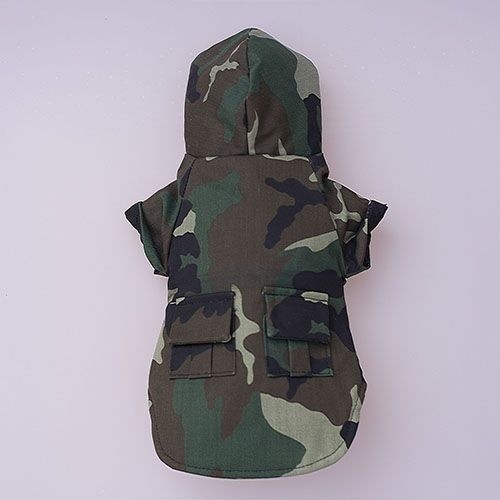 Casaco camuflado Judas para cães, verde