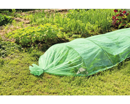 Tunnelfolie 43 g/m² FloraSelf 3,5 x 1 m, groen incl. 4 metalen clips