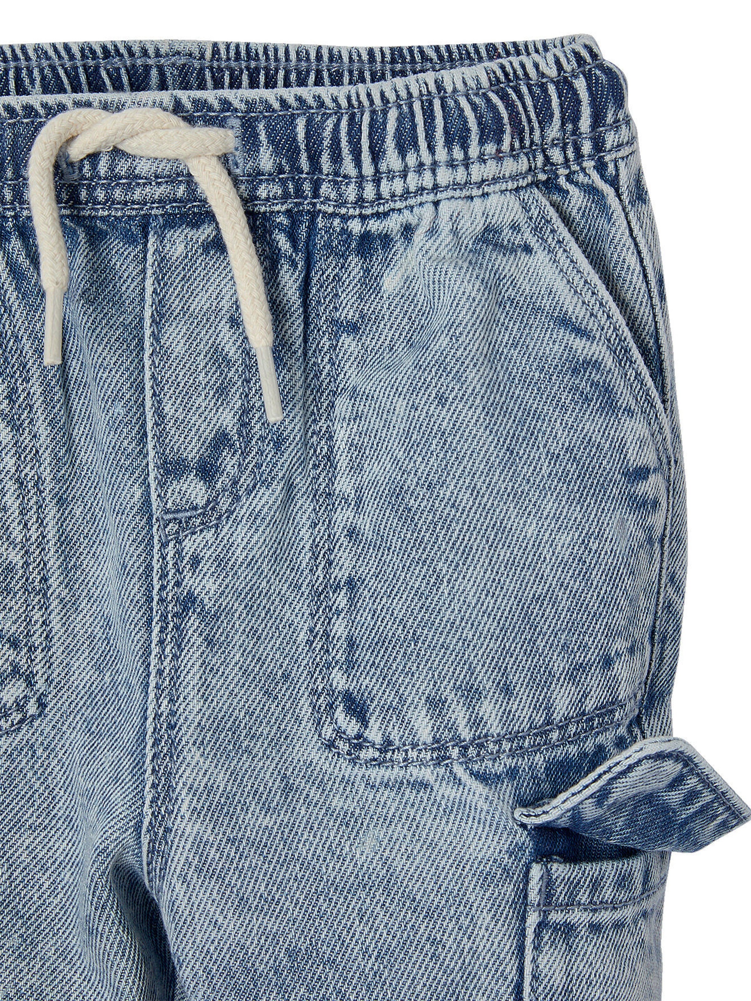 Vertbaudet Baby Cargojeans mit Dehnbund double stone