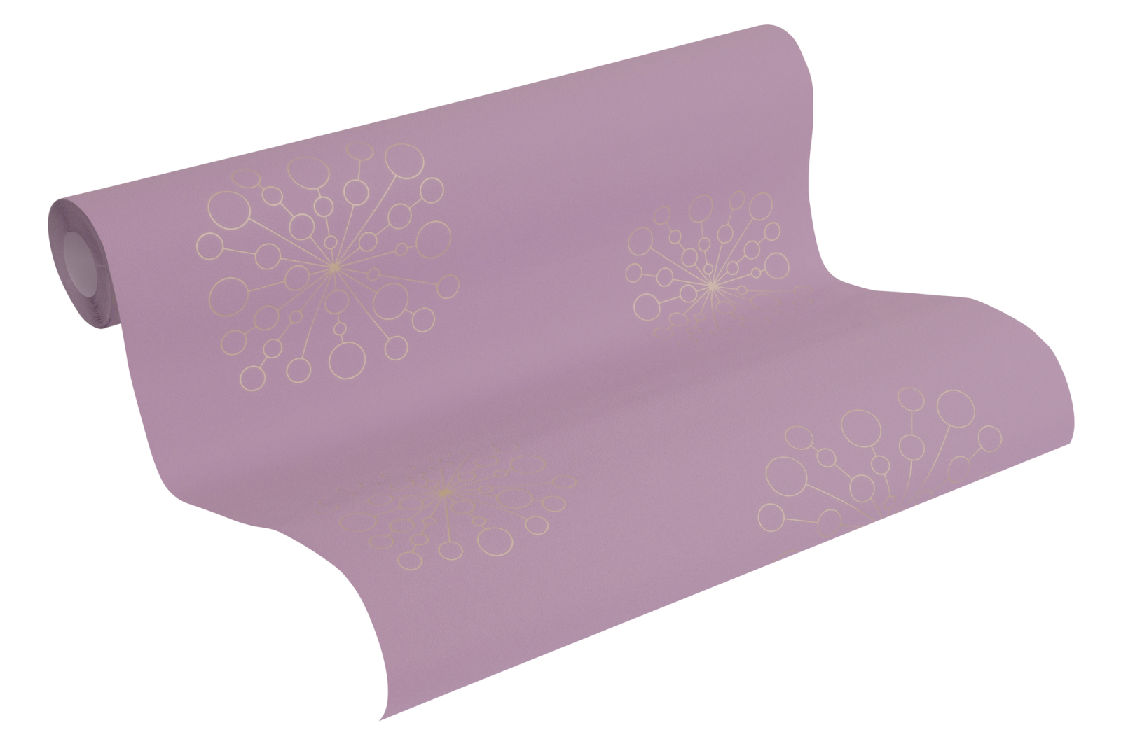 Vliestapete SCANDINAVIAN 2 -lila Metallic- 10 Meter