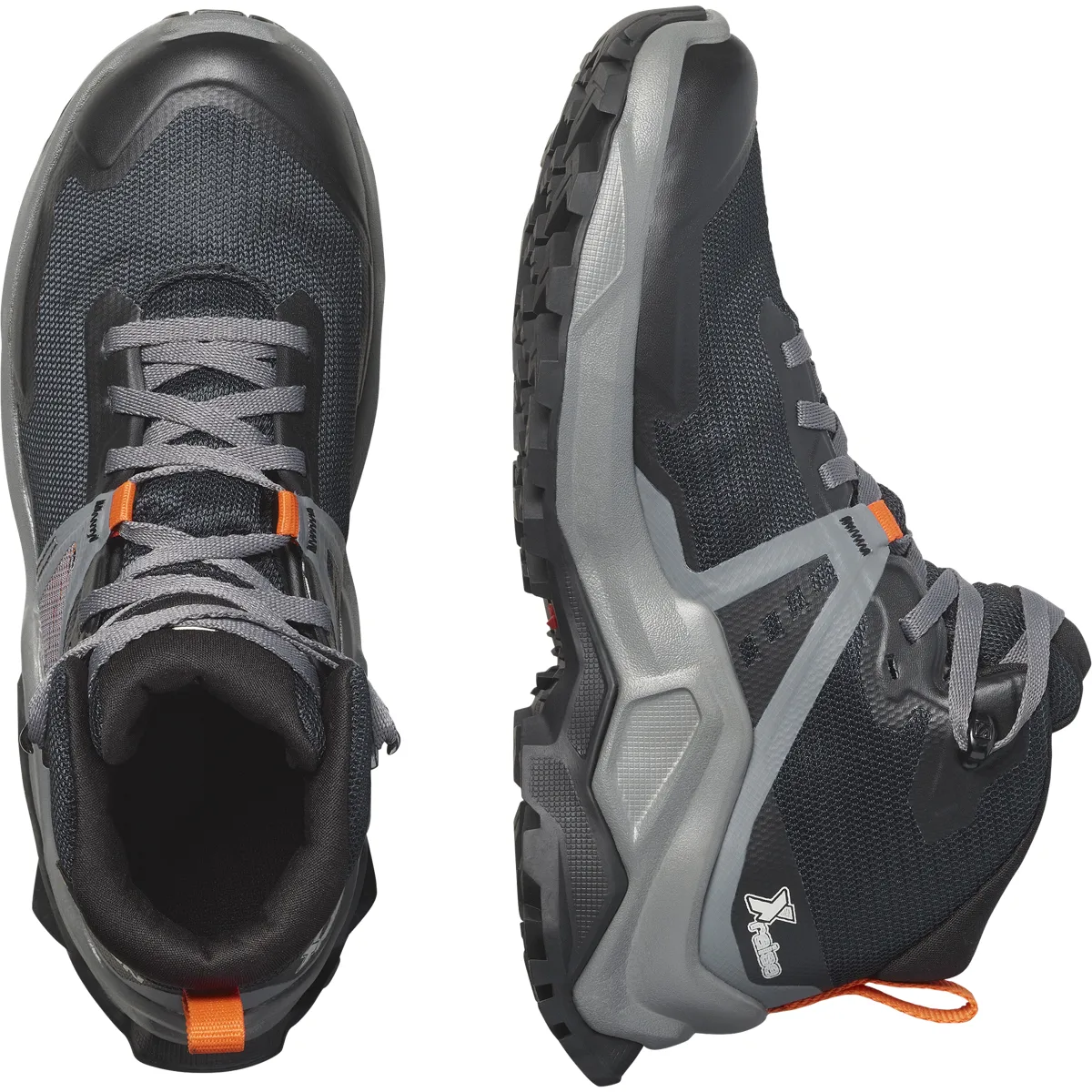Salomon X Raise Mid Gore-Tex Black / Quiet Shade / Dragon Fire