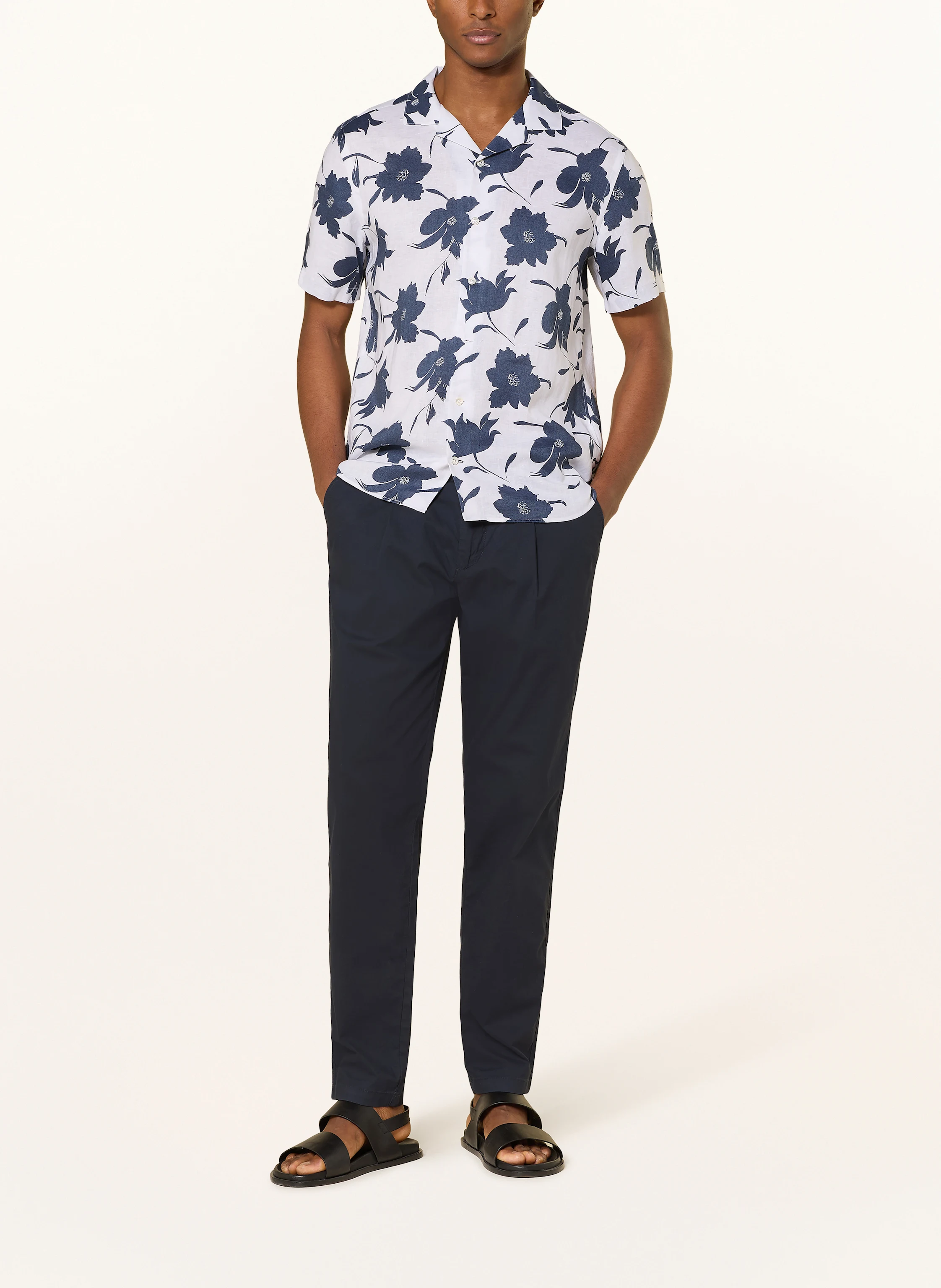 OLYMP SIGNATURE Resorthemd Signature casual fit aus Leinen