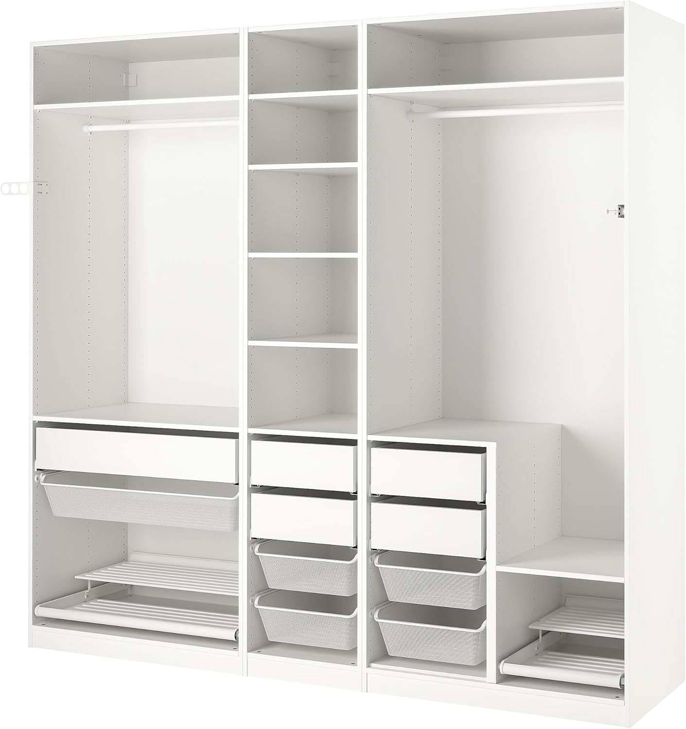 Generisch PAX Schrankkombination, 250x58x236 cm, weiß