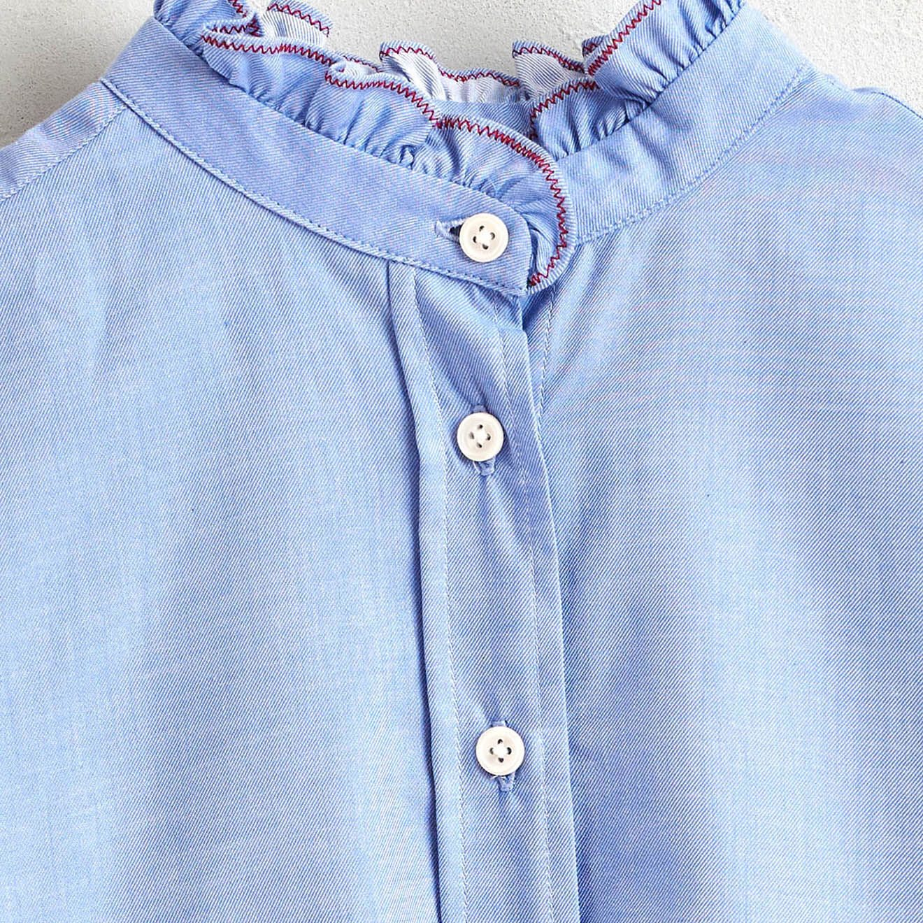 Bellerose Chemise Angle en Coton organique bleu clair