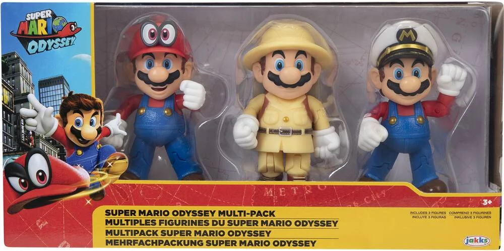 SUPER MARIO ODYSSEY - PACK DE 3 FIGURINES 10 CM