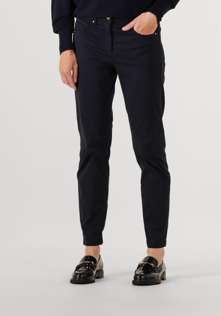 donkerblauwe luisa cerano pantalon 627600/1883