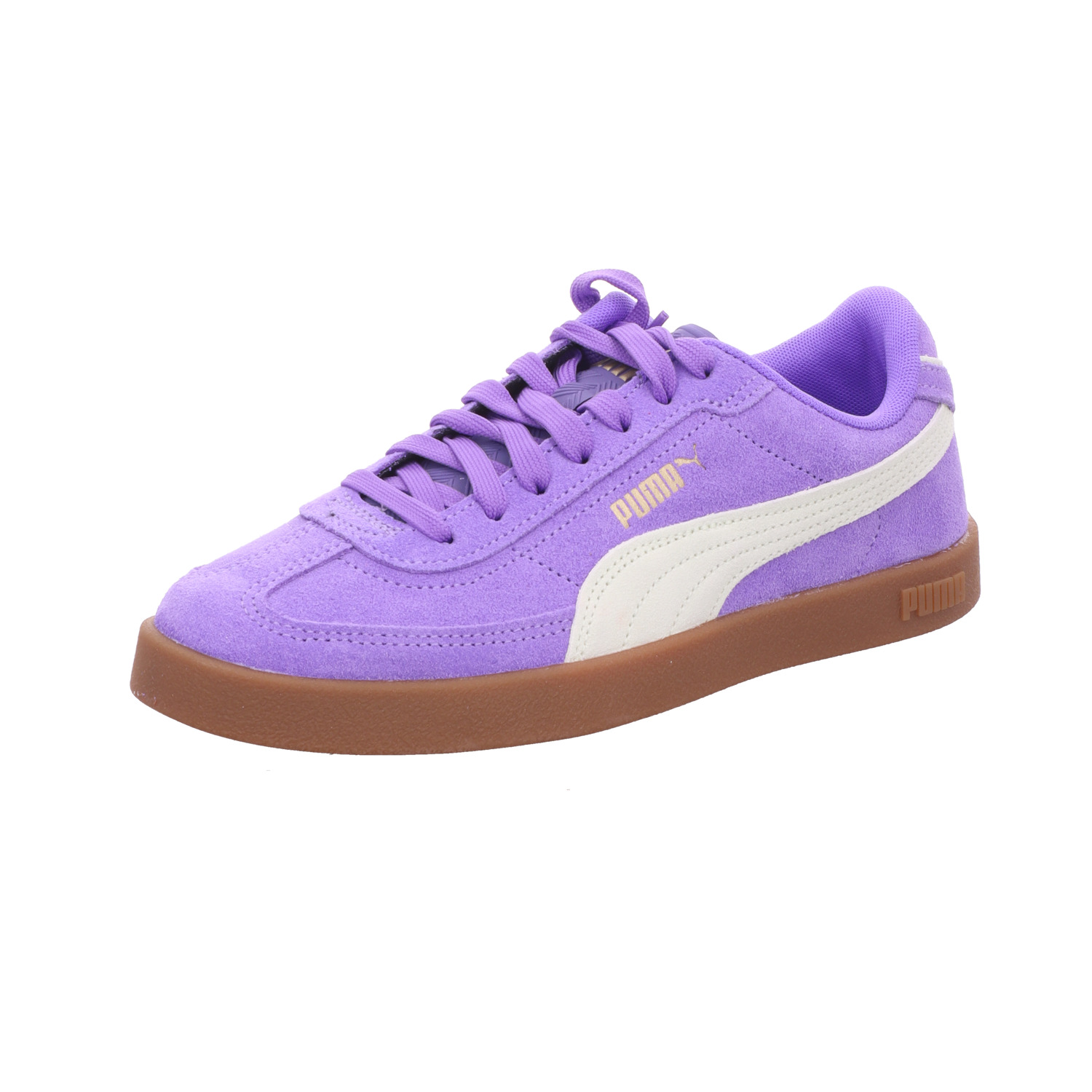 Puma Damen-Sneaker Club II Era Suede Lila Weiß