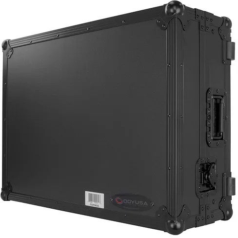 Odyssey FZGSPRIME2BL flightcase voor Denon Prime 2 met laptopplateau Black Label