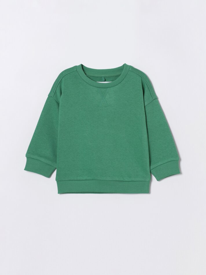 Conjunto com 2 moletons combinando - Verde Grama