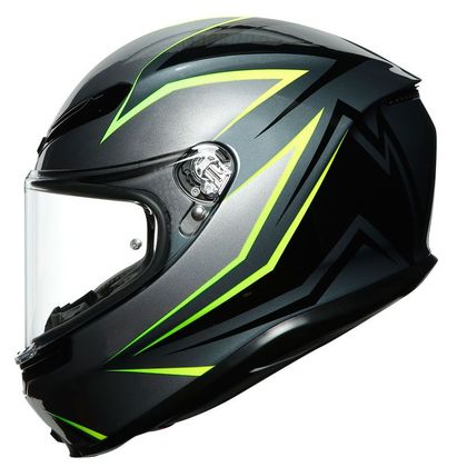 Casque AGV K-6 - FLASH - Gris / Jaune