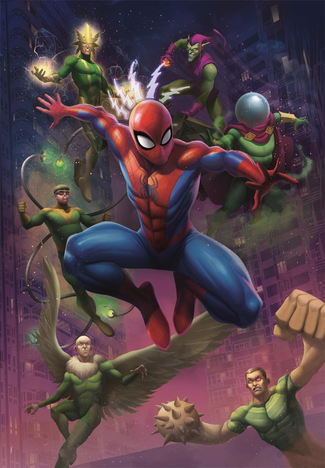Spiderman Puslespil - 1000 Brikker - Clementoni