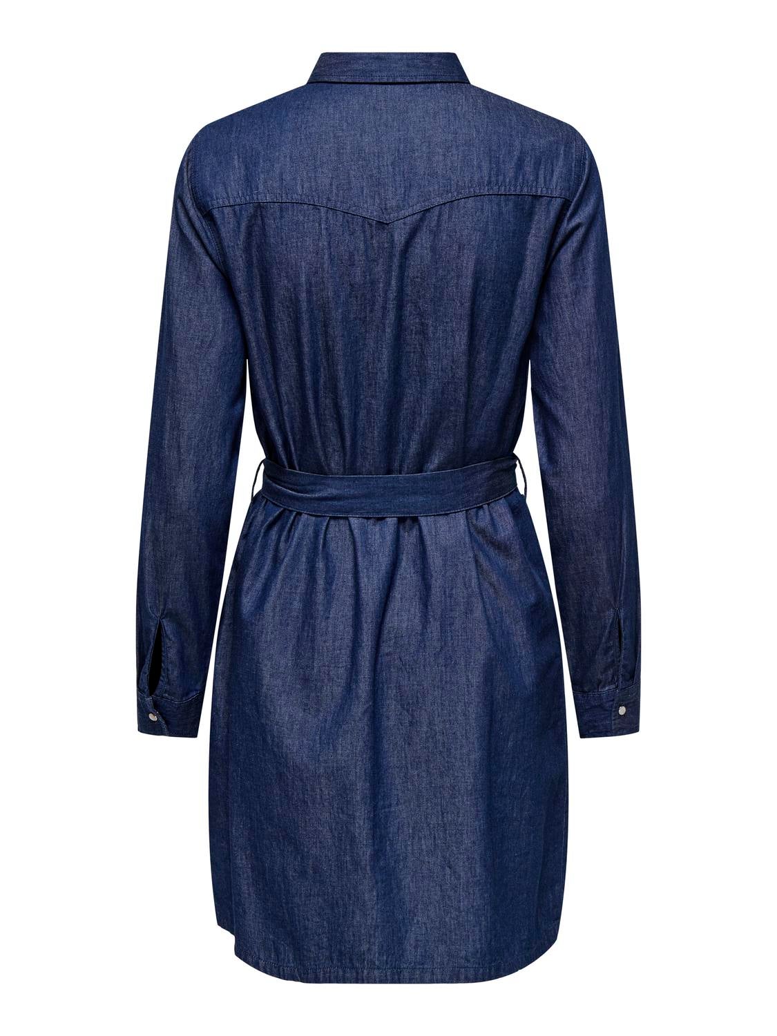 JDYKAI Kurzes Kleid Medium Blue Denim