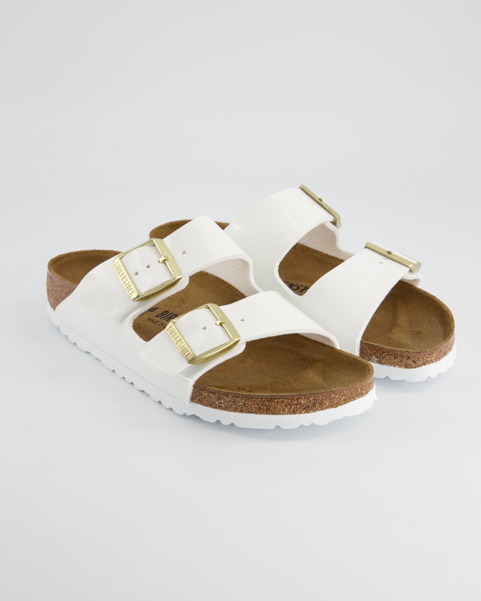 Birkenstock Arizona Pantoletten in Weiß