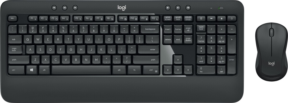 Logitech Mk540 Advanceret Trådløs Tastatur Og Mus Sæt - Nordic
