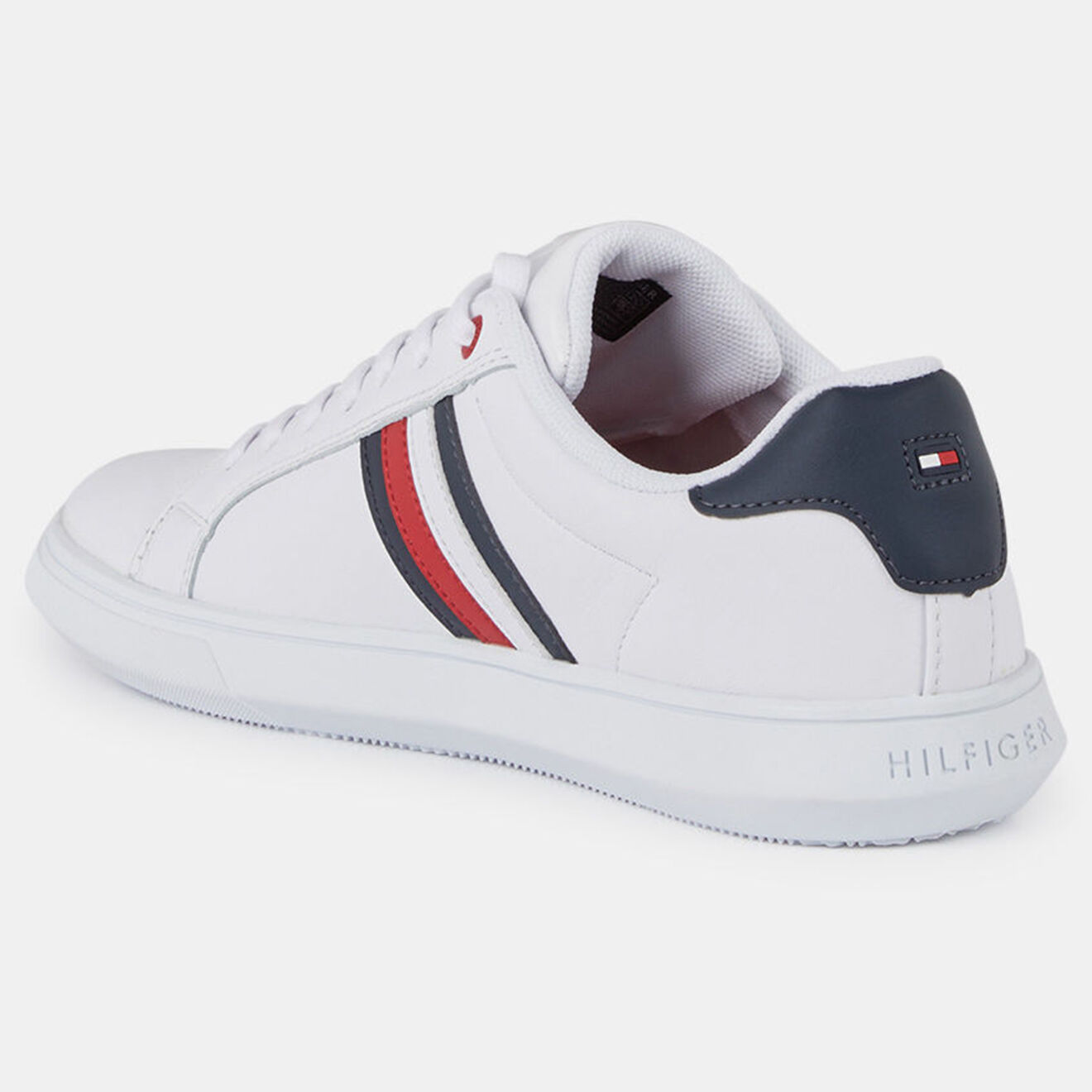 Tommy Hilfiger Baskets en Cuir Essential Cupsole blanches