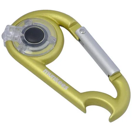 munkees Karabiner-Haken mit LED Taschenlampe, sortiert