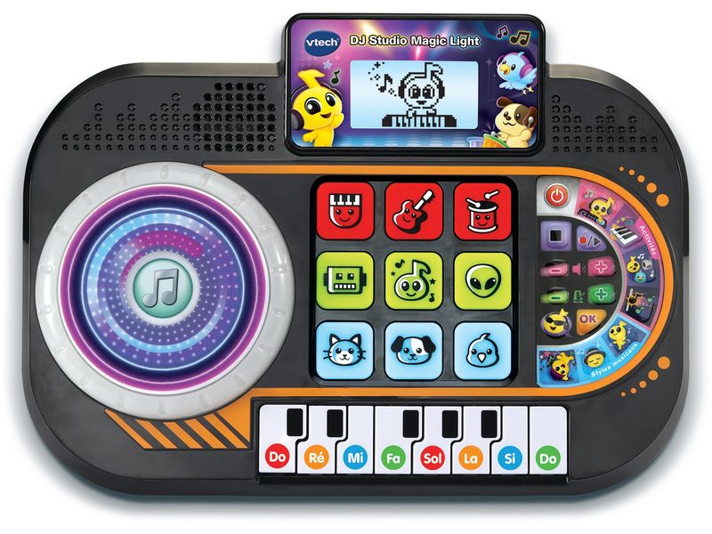 Vtech DJ Studio Magic light Französisch DJ-Pult mit LCD-Display und vielen Tasten