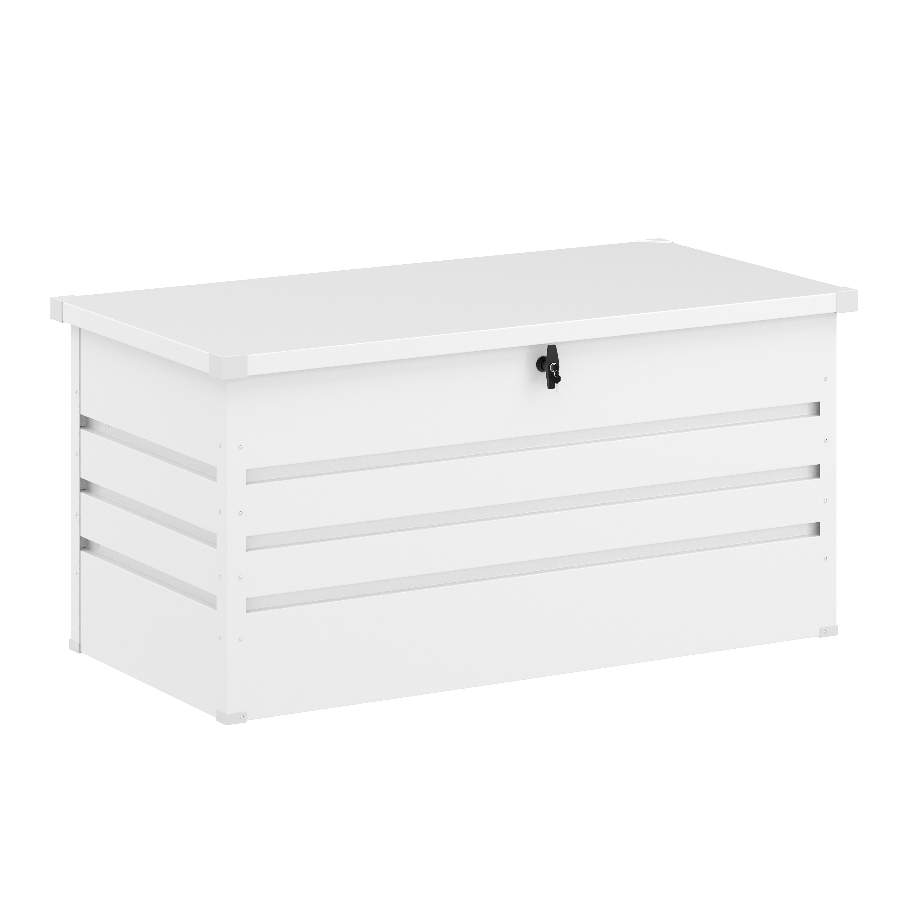 Gartenbox wasserdicht MONACO 132 x 62 x 64 cm 400L weiss