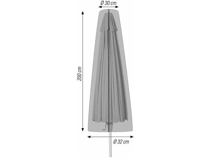 Acamp Schutzhülle Sonnenschirm Ø 30 / 32 cm x 200 cm Abdeckhauben für Sonnenschirm
