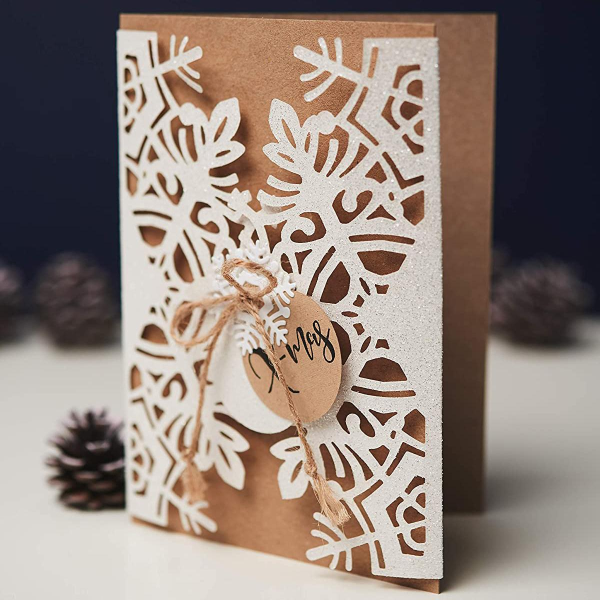 (20-tlg. Set) Mini Glückwunschkarten Blanco Doppelkarten DIY Kraftpapier Karten   Umschläge - Braun