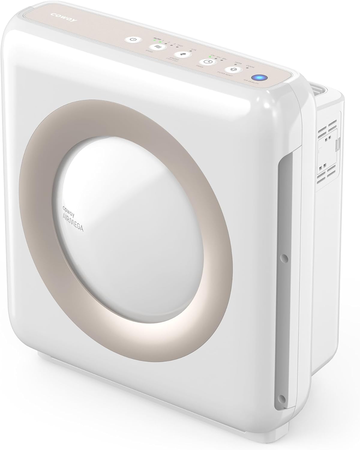 COWAY Luftreiniger Allergiker, Energiesparender ECO-Modus, Entfernt 99,999% der schädlichen Partikel bis zu 0,01 µm, für Allergie (ECARF Siegel) Staub Pollen, CADR 421m³/h, ap-1512hh MIGHTY (Weiß)