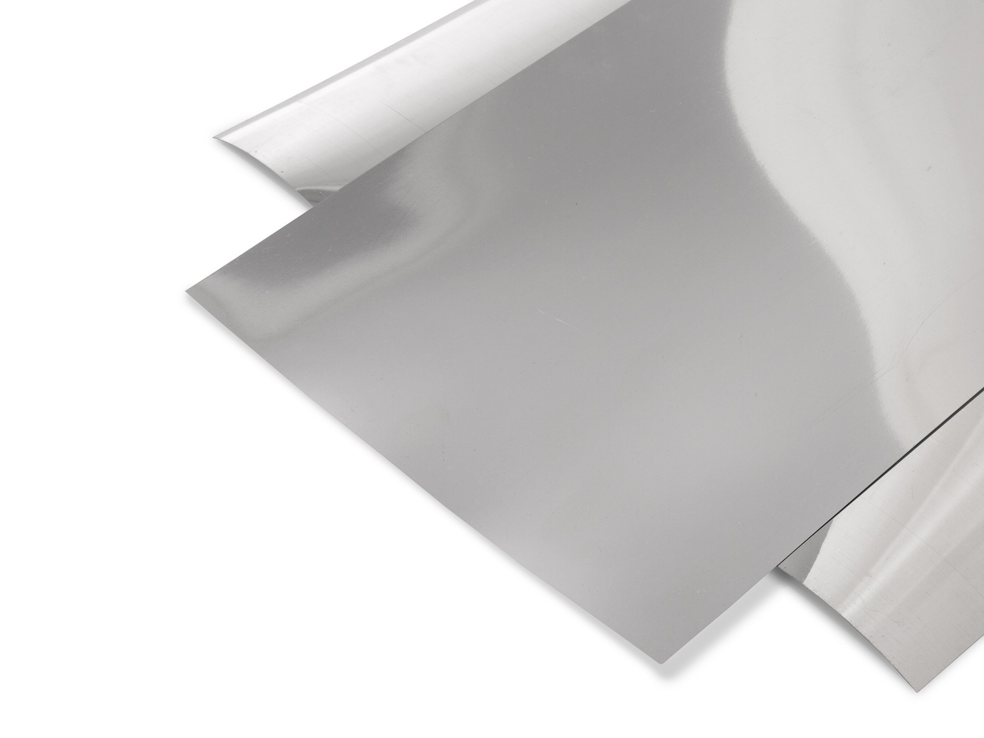 PVC-hart Spiegelfolie, silber, glatt