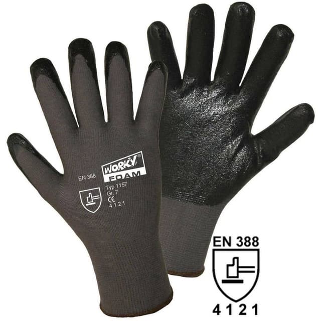 L+D worky FOAM Nylon-Nitril 1157-M Nylon Arbejdshandske