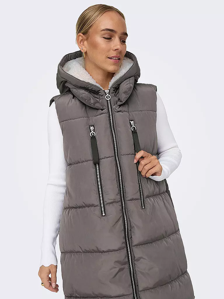 ONLY Steppgilet ONLNEWNORA grau