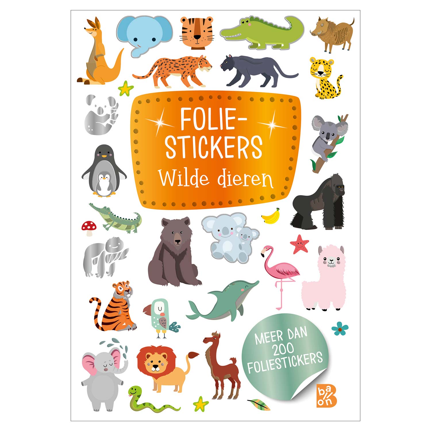 Glitter Foliestickers - Wilde dieren