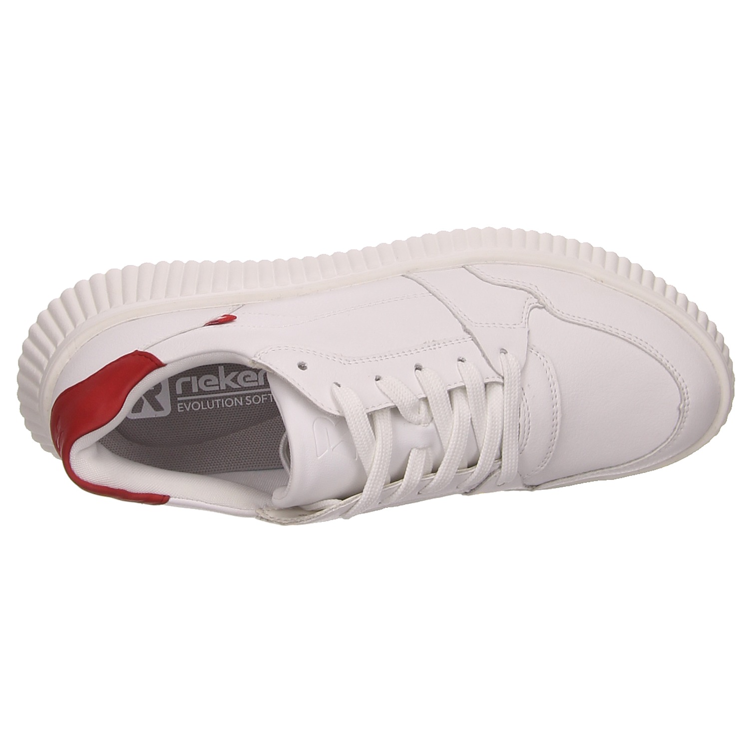 Rieker Sneaker weiß weiss/weiss kombi